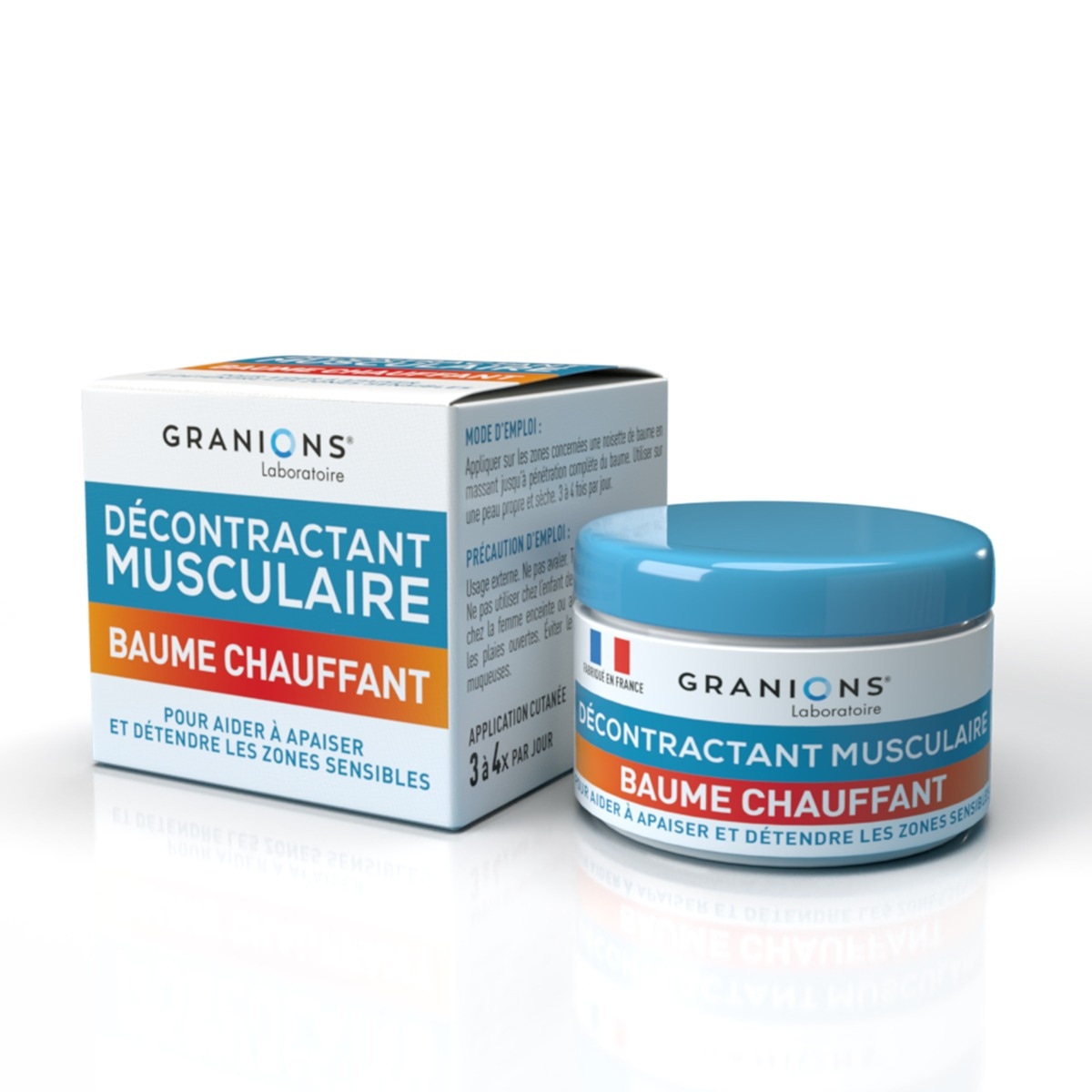 Décontractant musculaire Baume chauffant