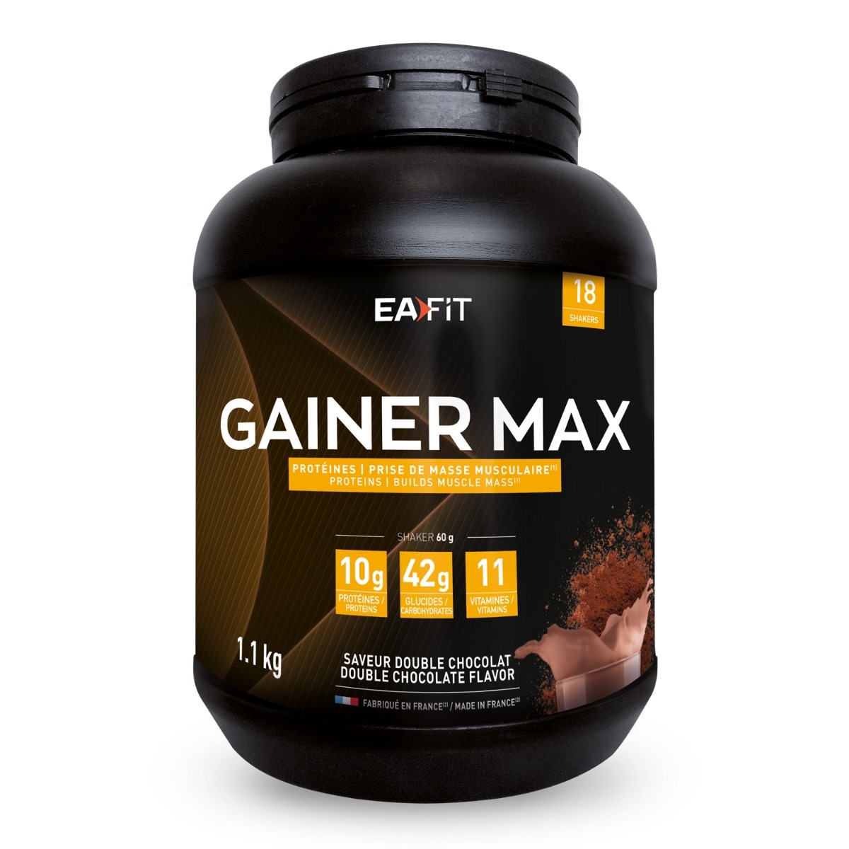 EAFIT Gainer Max Double Chocolat 1,1 kg