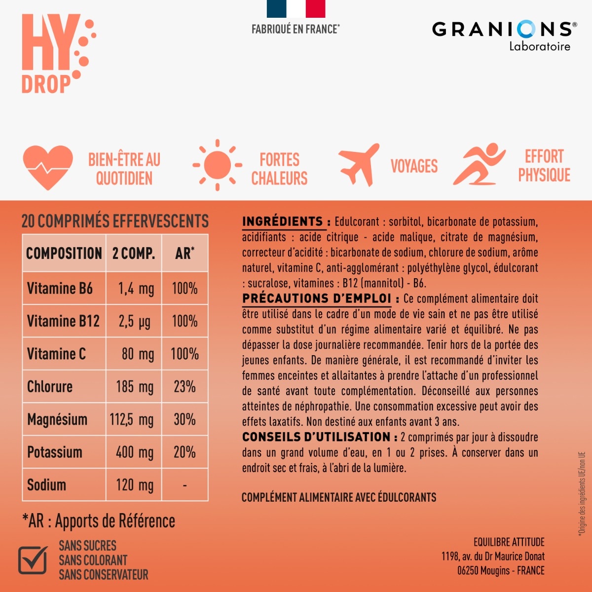 Granion - Hydrop arôme Pêche