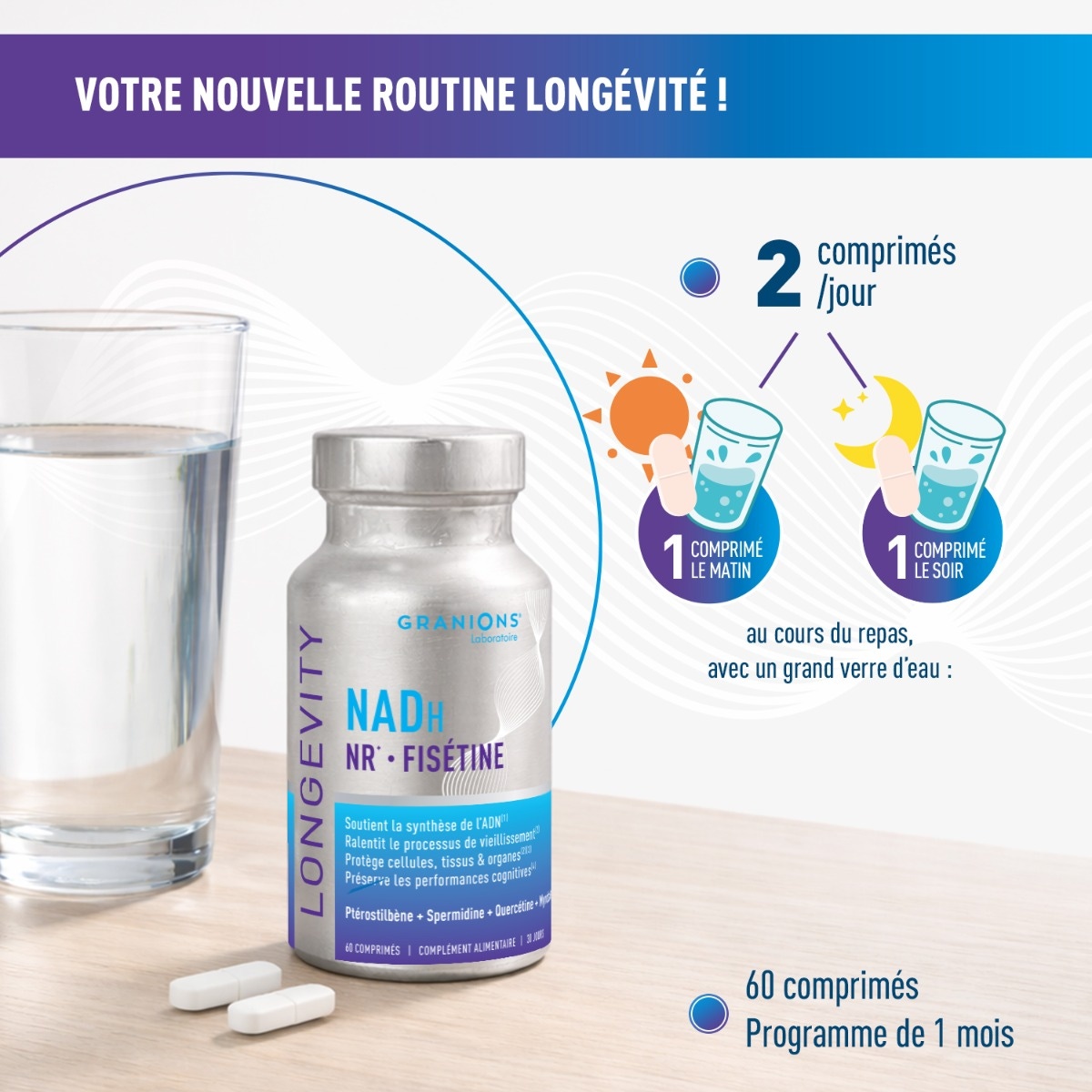Posologie Longevity NADH