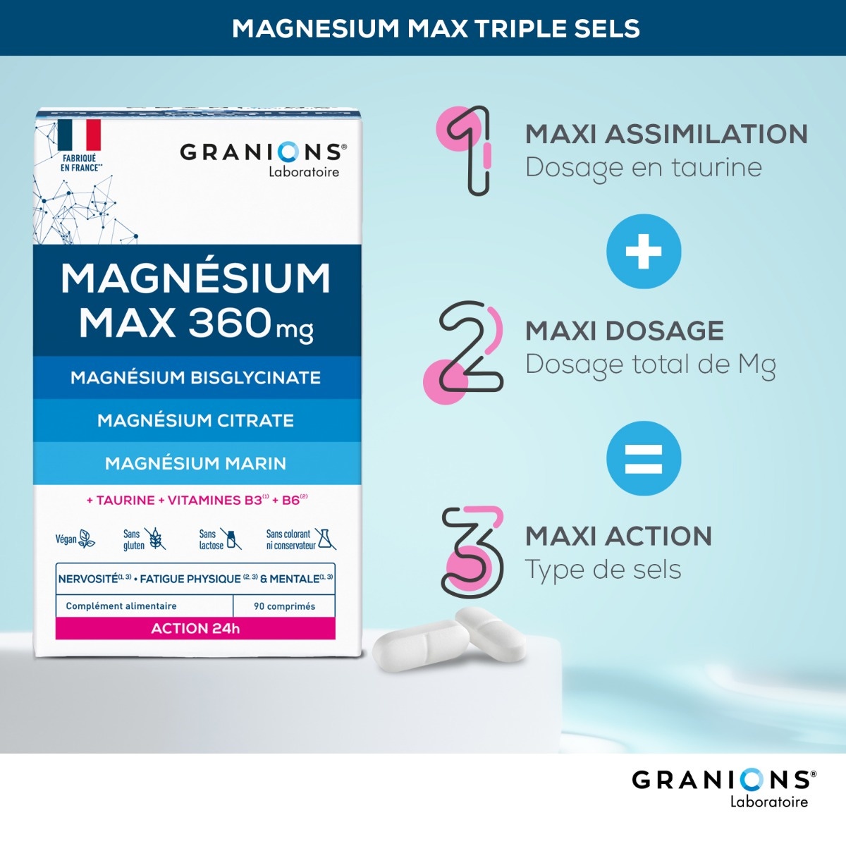 Magnesium max 360mg avantages