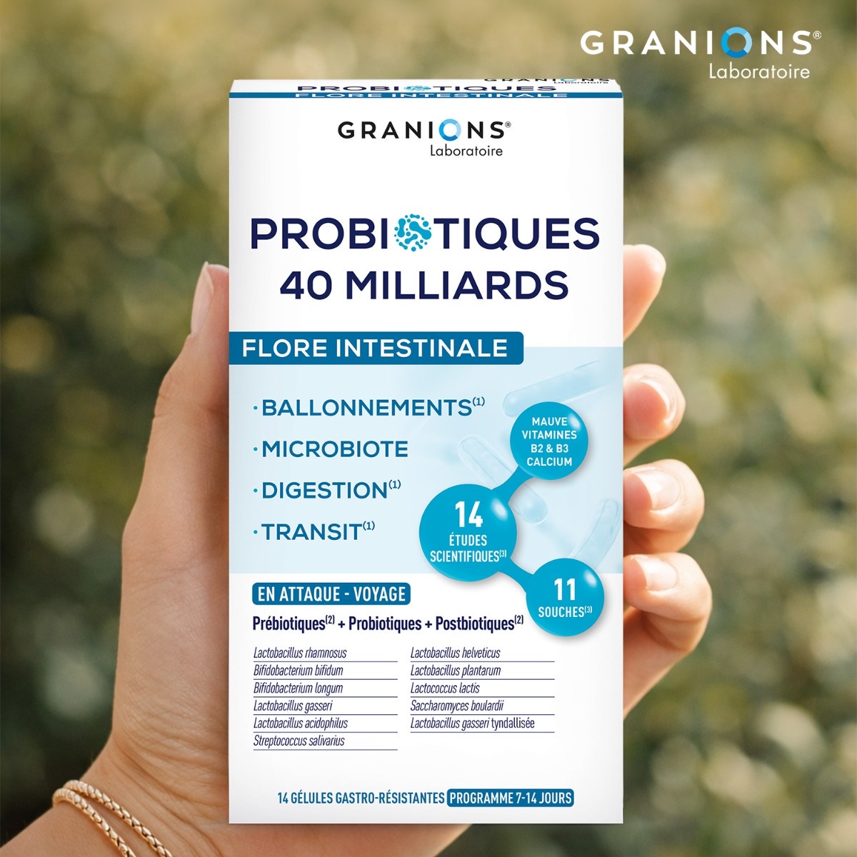 Granions - Probiotiques 40 milliards - Flore Intestinale 