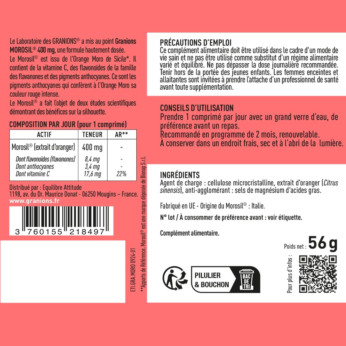 Granions - Morosil 400mg