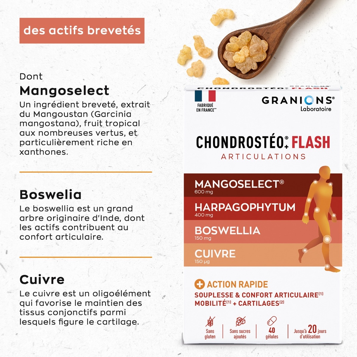 Chondrosteo flash - Bien être et mobilité articulaire - Terminez-en naturellement avec vos douleurs !