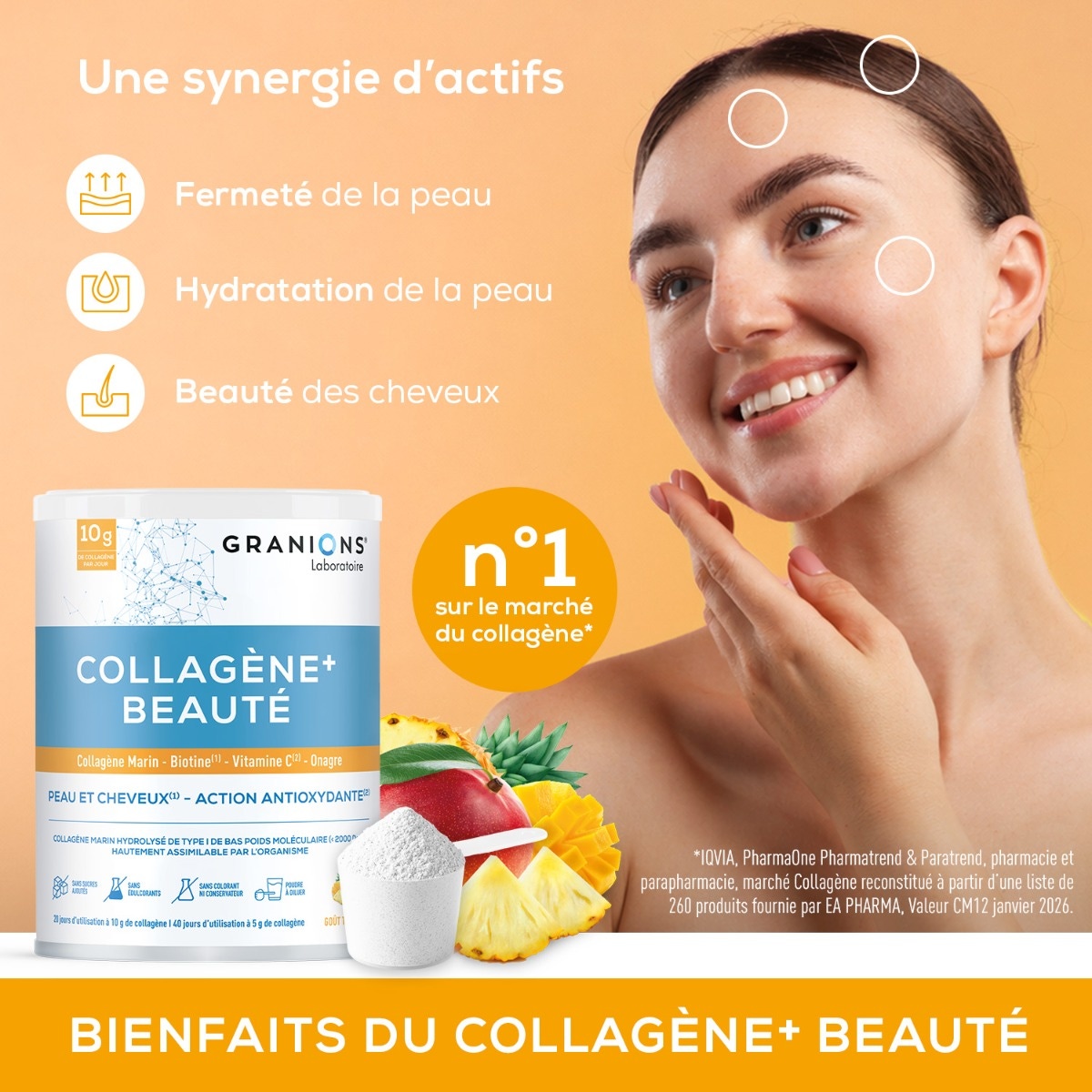 Granions - Collagène+ Beauté goût tropical