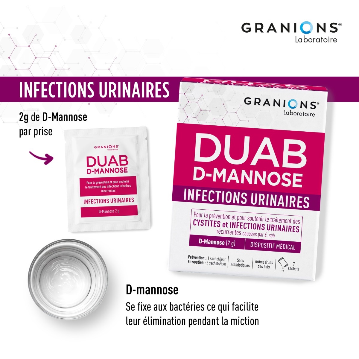 DUAB D-MANNOSE 2g par sachet