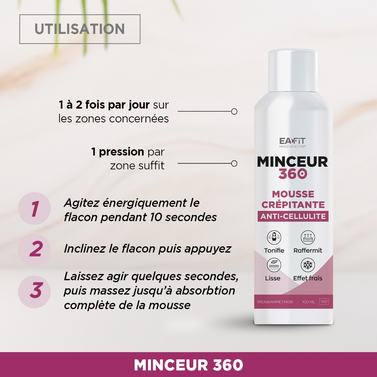 Mousse crépitante 360
