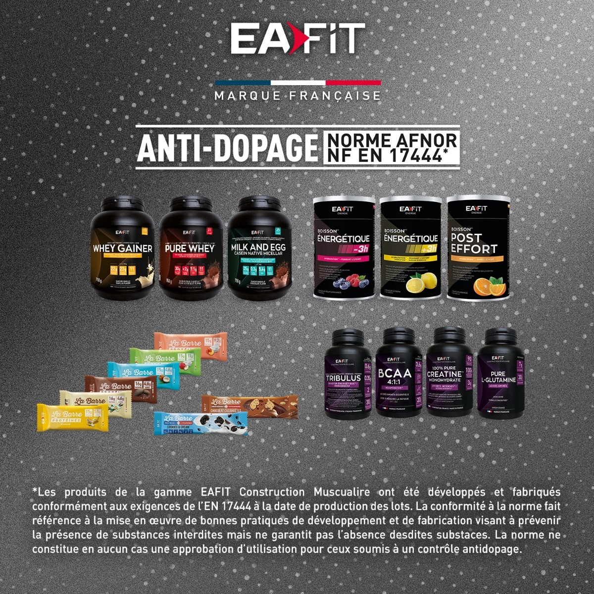 EAFIT Gainer Max Vanille Noisette 1,1 kg