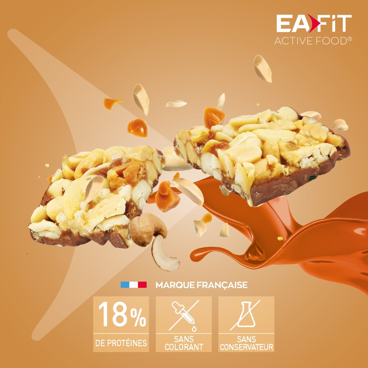 Eafit - La Barre Caramel Noix 
