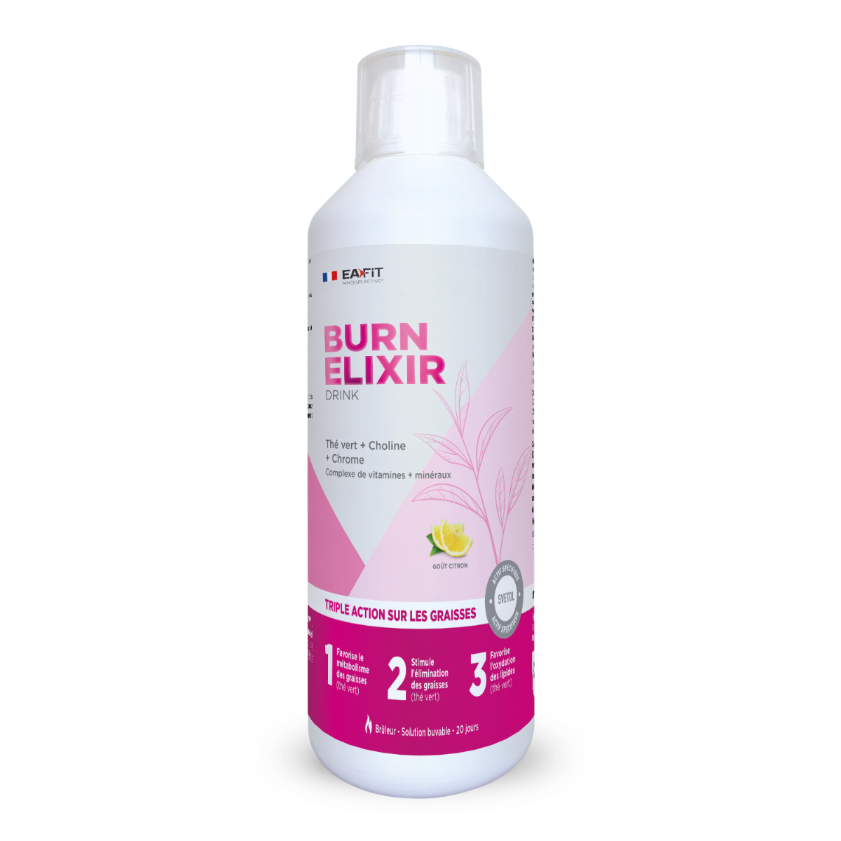EAFIT Burn Elixir Drink 500 ml : brûle les graisses et élimine l'eau en excès dans les tissus