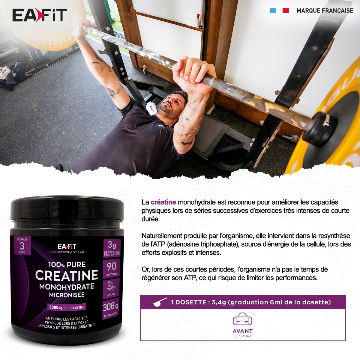 EAFIT CREATINA PURA 300 G POLVERE