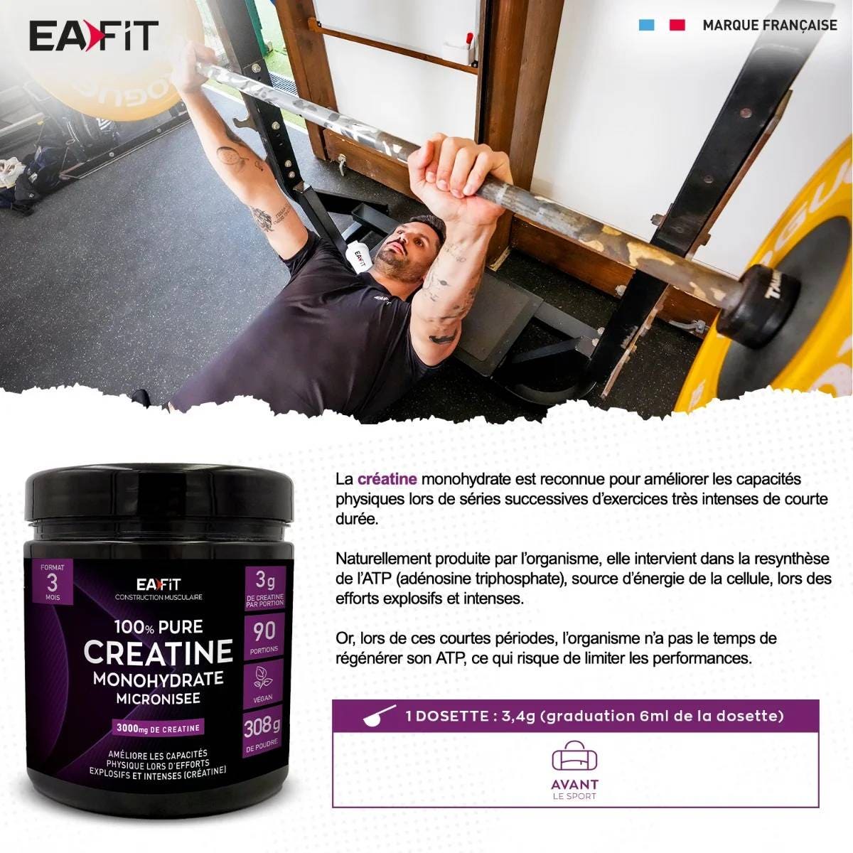 EAFIT CREATINA PURA 300 G POLVERE