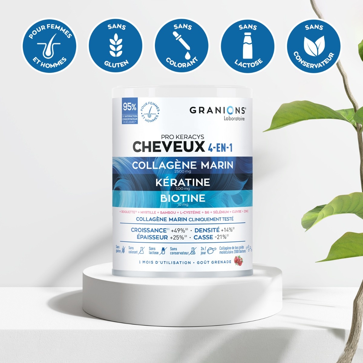 PROKERACYS Cheveux 4-EN-1 Poudre