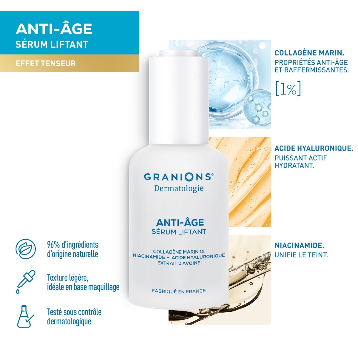 GRANIONS - Sérum anti-âge liftant effet tenseur