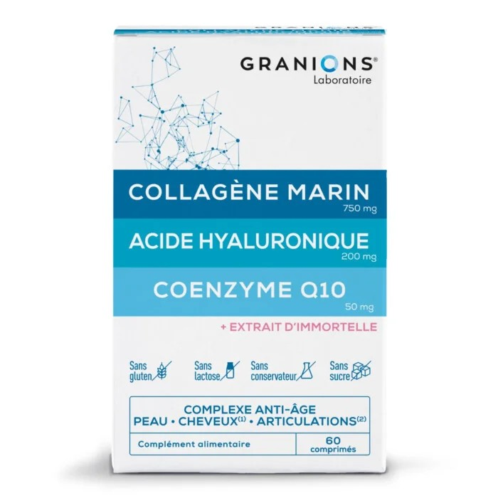 Complexe anti-âge Collagène, Acide Hyaluronique & Coenzyme Q10
