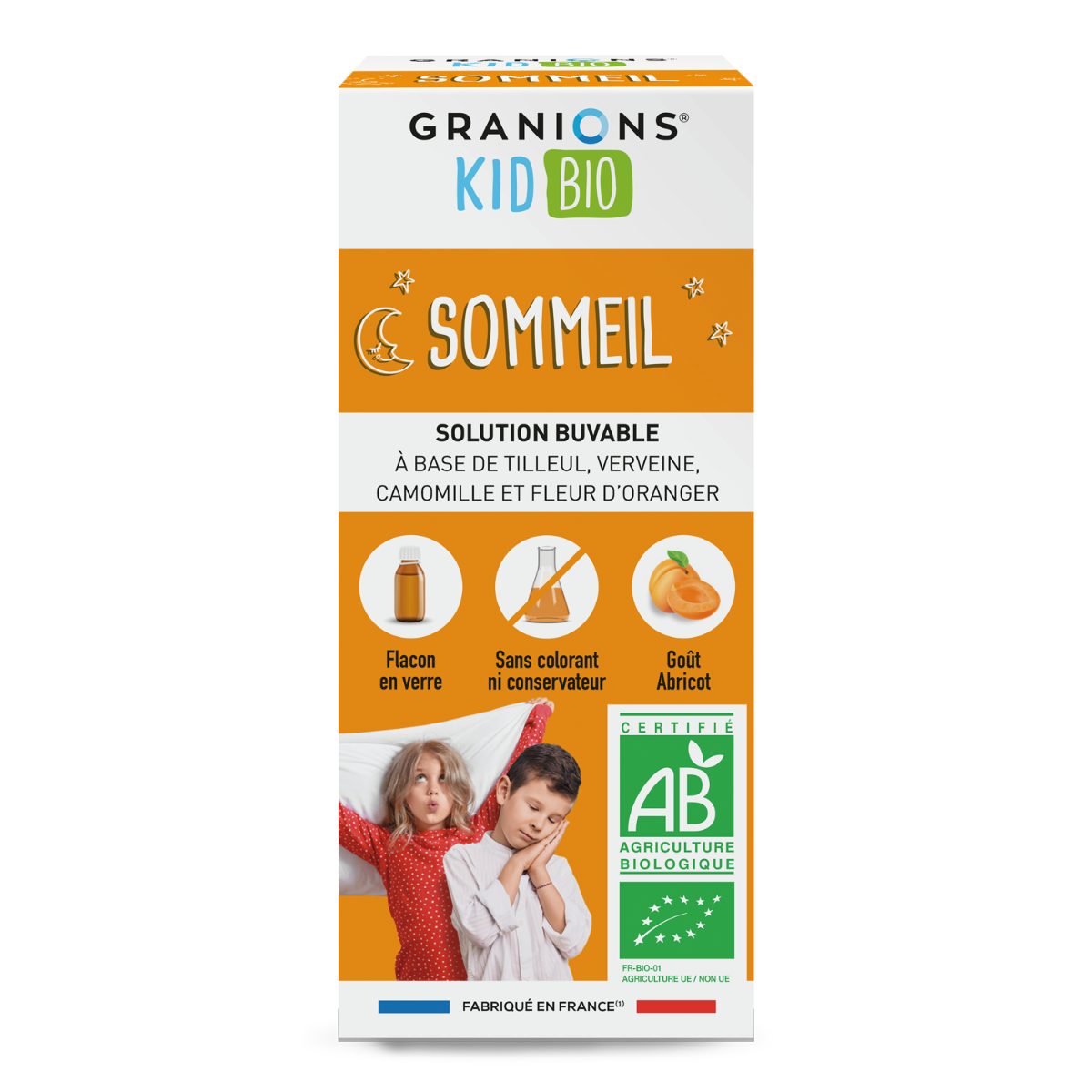 Granions Kid Bio Sommeil favorise la relaxation de votre enfant pour un sommeil naturel et réparateur