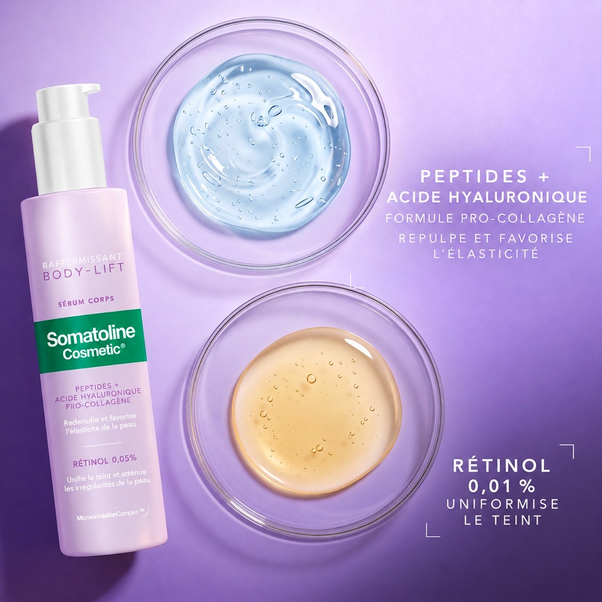 Flacon pompe du Sérum Corps Raffermissant Body-Lift Somatoline Cosmetic