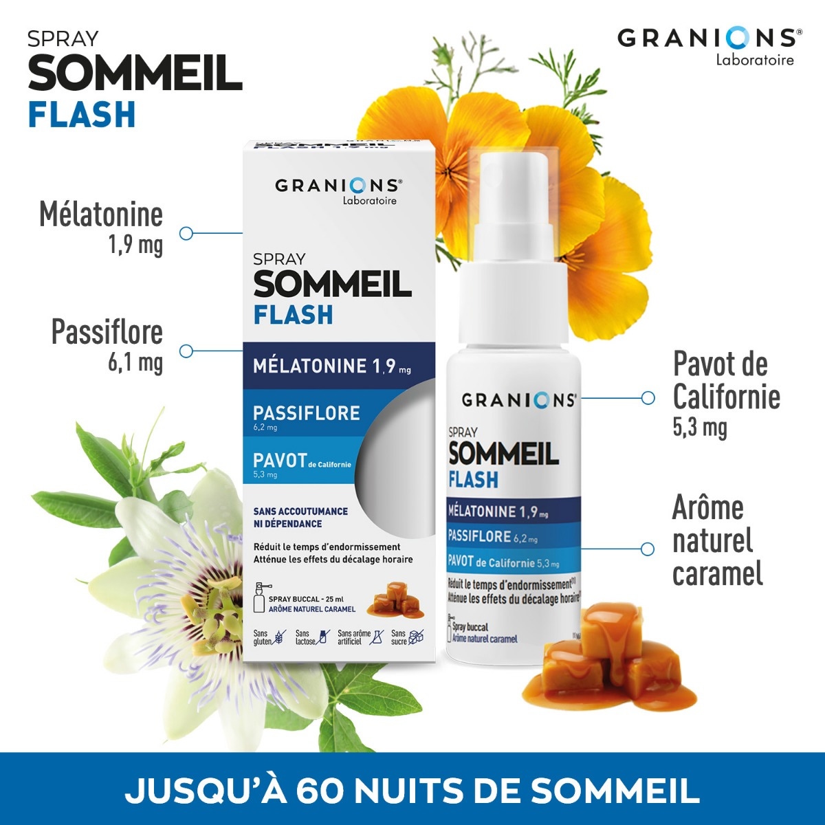Spray mélatonine sommeil