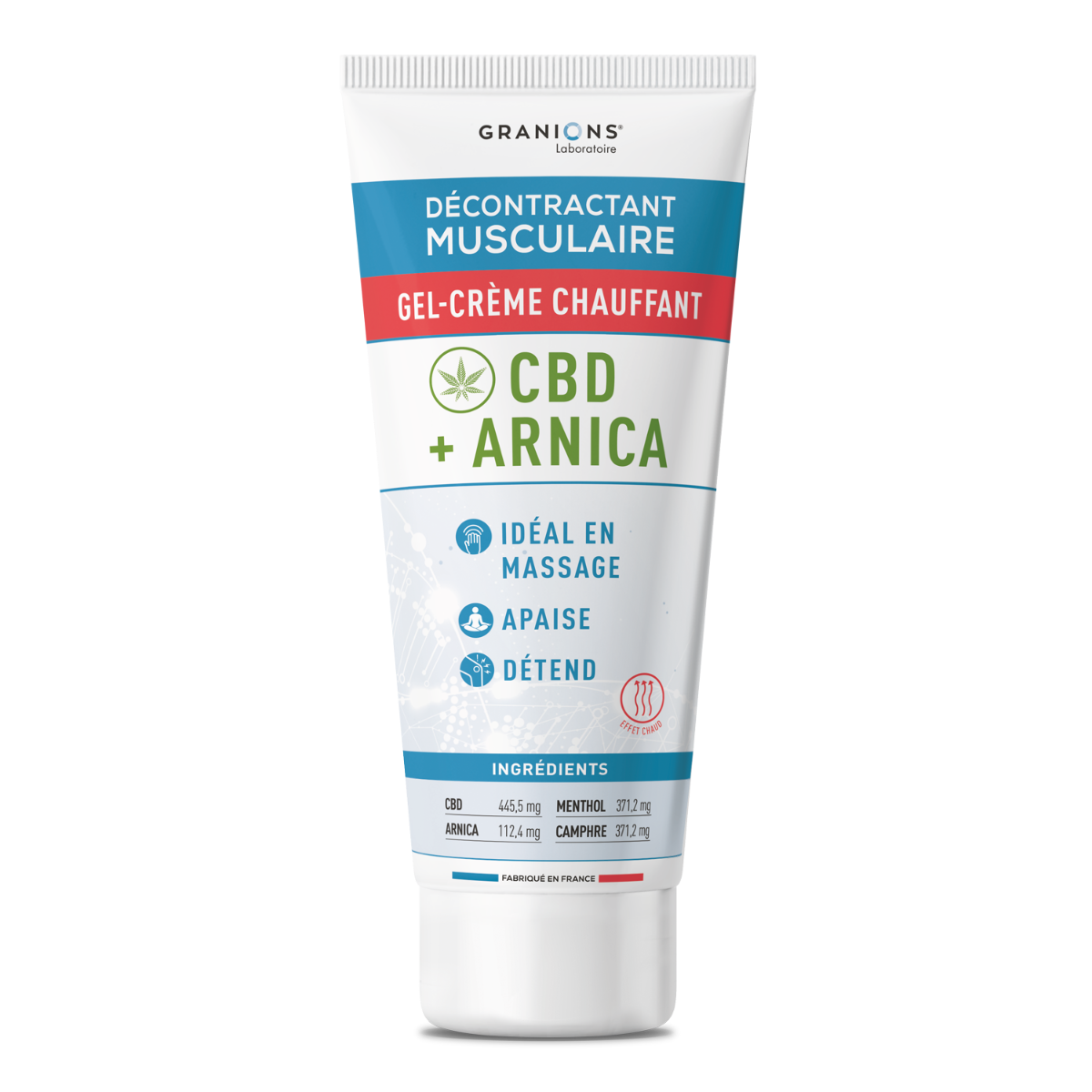 Décontractant Musculaire Gel-crème chauffant CBD + ARNICA