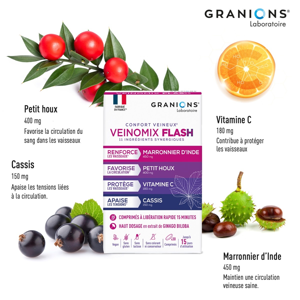 Veinomix flash 1200 mg