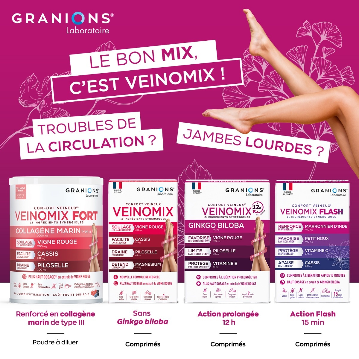Veinomix flash 1200 mg
