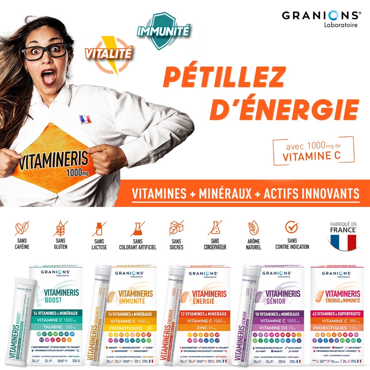 Vitamineris Immunite 1000mg - 30 compresse 